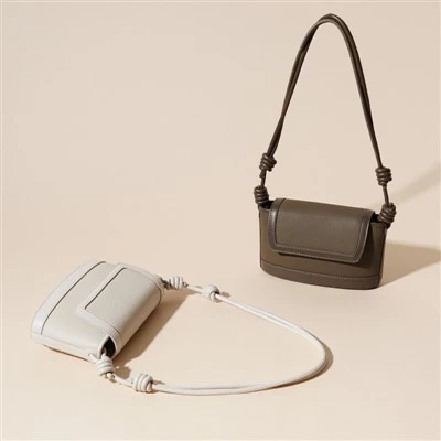 Mála ghualainn taobh crossbody leathair íostach na Cóiré